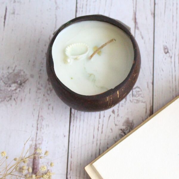 Coco Candle | Byora Homes | Beige & Brown | Soy Wax - Image 2