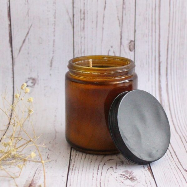 Warm Ember Candle | Byora Homes | Beige & Brown | Soy Wax - Image 3