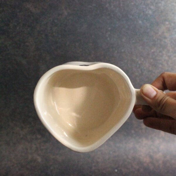 Midnight Hearts Mug | Byora Homes | Black & Beige | Stoneware Ceramic - Image 3