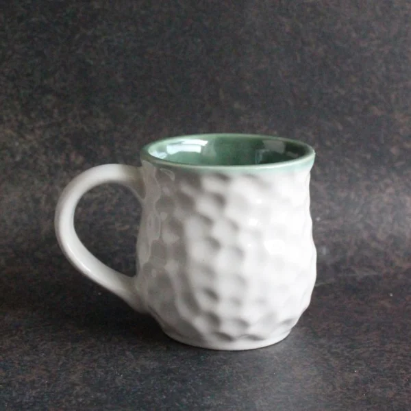 Inside Out 2.0 Mug | Byora Homes | White & Seagreen | Stoneware Ceramic