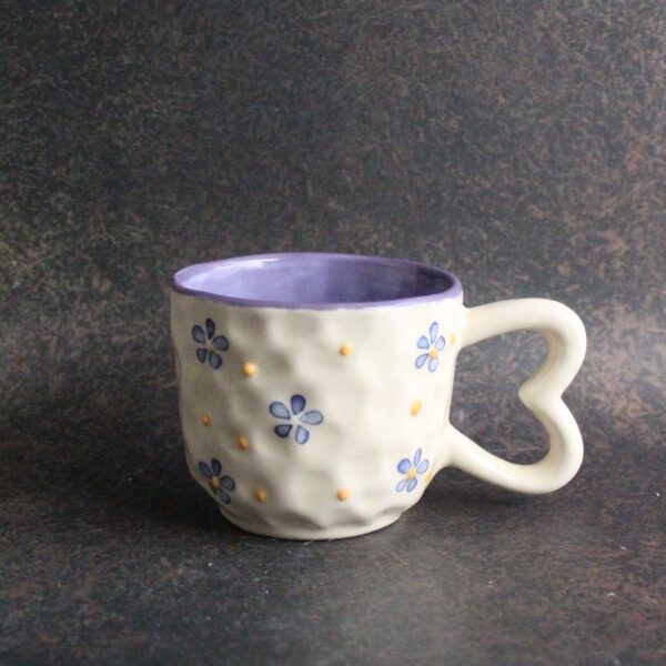 Lavender Mug | Byora Homes | White & Lavender | Stoneware Ceramic - Image 5