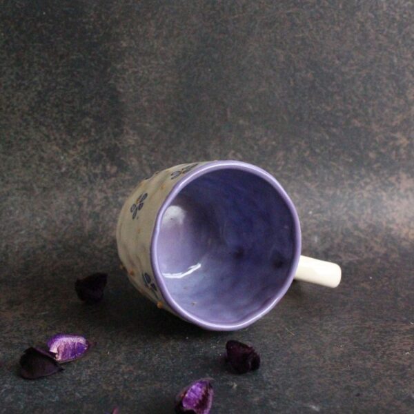 Lavender Mug | Byora Homes | White & Lavender | Stoneware Ceramic - Image 4