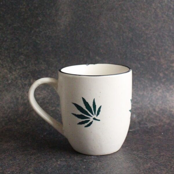 Hemp Mug | Byora Homes | Beige & Green | Stoneware Ceramic - Image 6