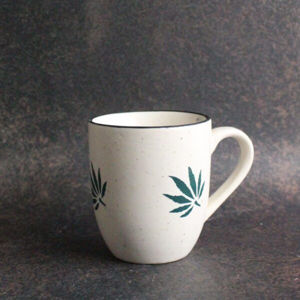 Hemp Mug | Byora Homes | Beige & Green | Stoneware Ceramic - Image 5