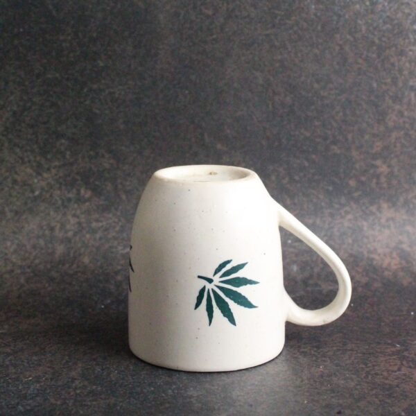 Hemp Mug | Byora Homes | Beige & Green | Stoneware Ceramic - Image 4