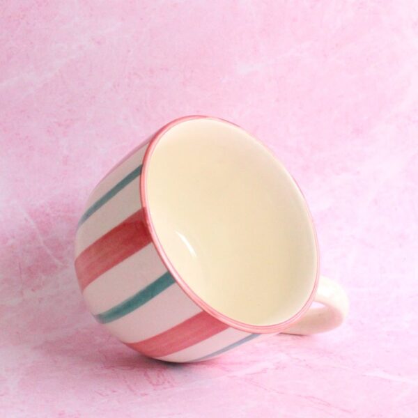 The Big Fat Mug | Byora Homes | Pink & Beige | Stoneware Ceramic - Image 2