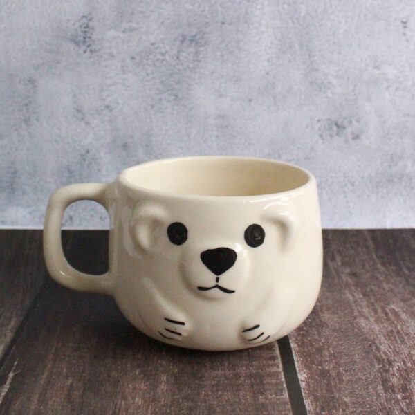 Woof Woof 2.0 Mug | Byora Homes | Black & Beige | Stoneware Ceramic