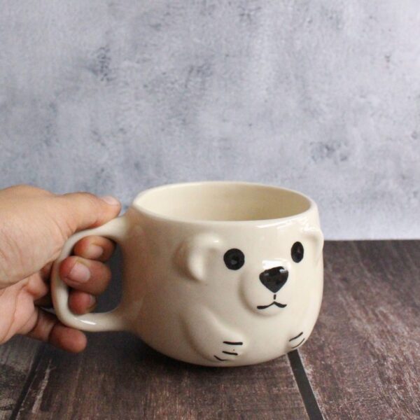 Woof Woof 2.0 Mug | Byora Homes | Black & Beige | Stoneware Ceramic - Image 2