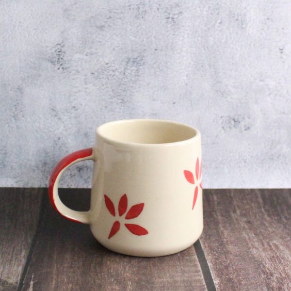 Earthy Mauve Mug | Byora Homes | Beige & Mauve | Stoneware Ceramic