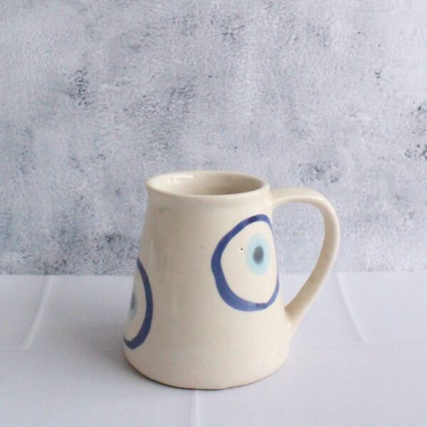 Let's not jinx it 2.0! Mug | Byora Homes | Blue & Beige | Stoneware Ceramic - Image 2