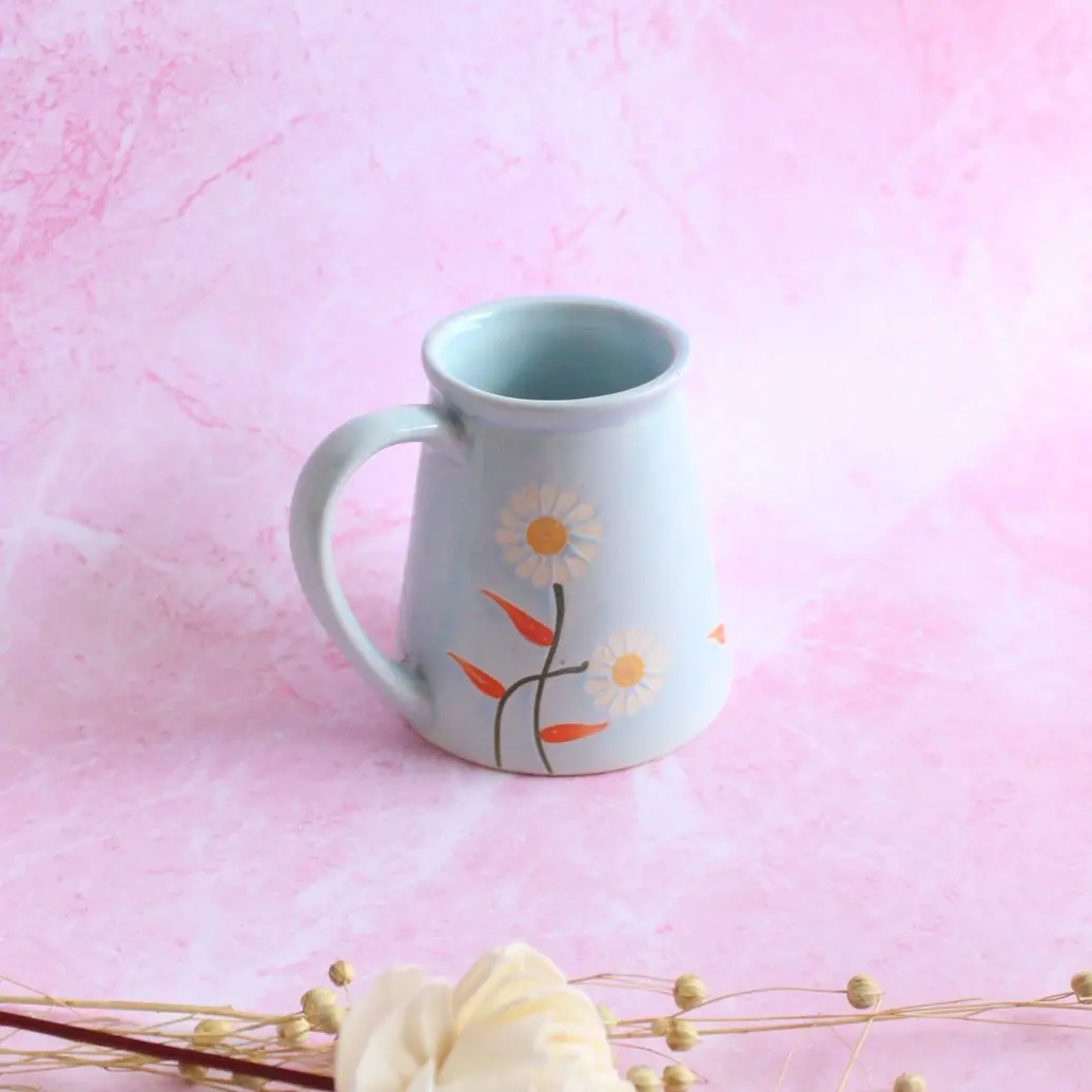 Winter Flora Mug | Byora Homes | Blue | Stoneware Ceramic - Image 4