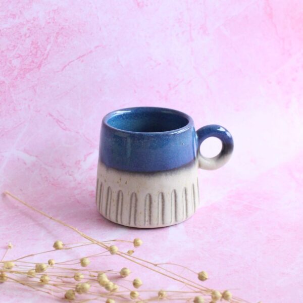 Blue Crest Mug | Byora Homes | Blue & Grey | Stoneware Ceramic - Image 2