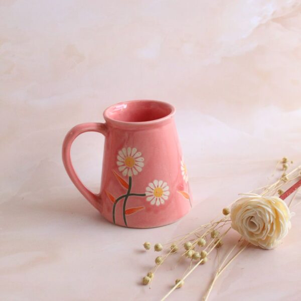Pastel Brewy Mug | Byora Homes | Pink | Stoneware Ceramic - Image 3