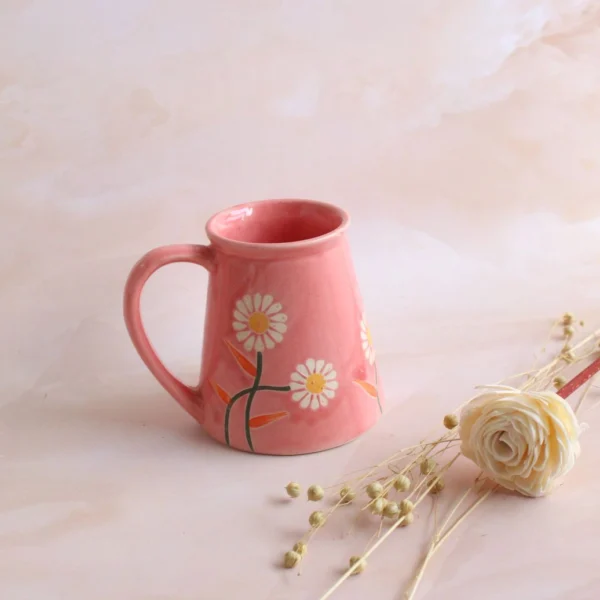 Pastel Brewy Mug | Byora Homes | Pink | Stoneware Ceramic - Image 3