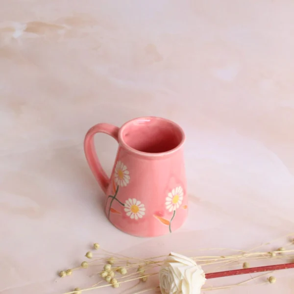 Pastel Brewy Mug | Byora Homes | Pink | Stoneware Ceramic - Image 4