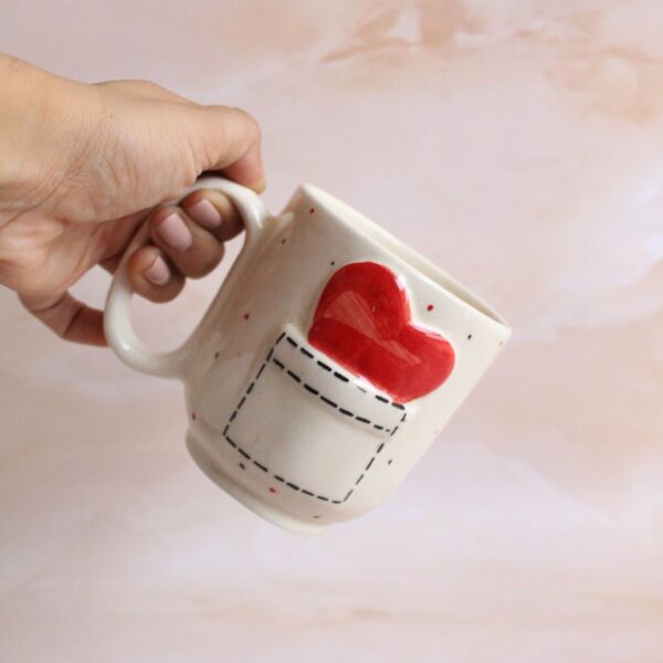Pocketful of Mug | Byora Homes | Beige | Stoneware Ceramic - Image 4