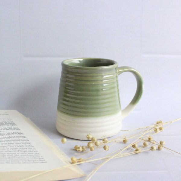 Ribs and Greens Mug 2.0 | Byora Homes | Green | Stoneware Ceramic (Copy) - Image 4