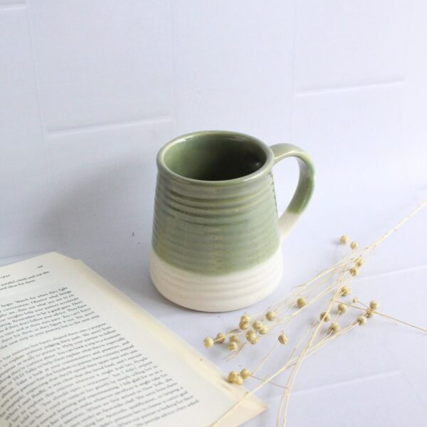 Ribs and Greens Mug 2.0 | Byora Homes | Green | Stoneware Ceramic (Copy) - Image 3