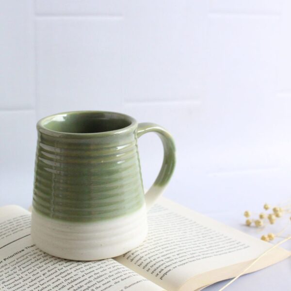 Ribs and Greens Mug 2.0 | Byora Homes | Green | Stoneware Ceramic (Copy) - Image 2
