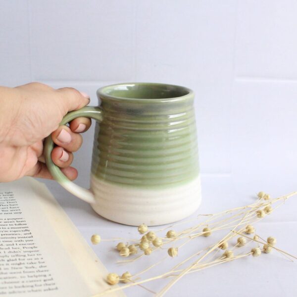 Ribs and Greens Mug 2.0 | Byora Homes | Green | Stoneware Ceramic (Copy)