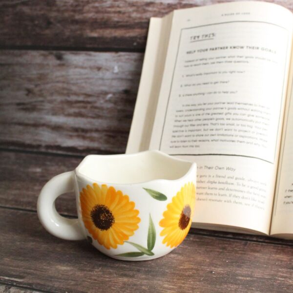 Sunflowery Mug | Byora Homes | Yellow | Stoneware Ceramic - Image 3