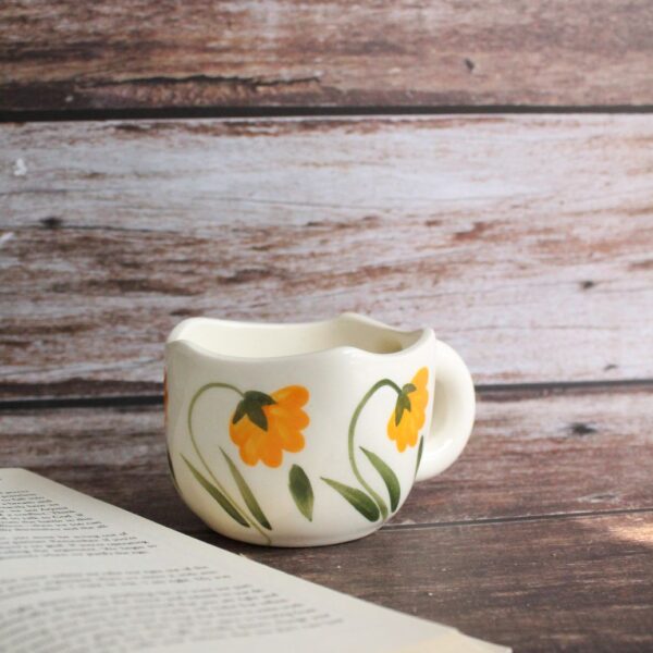 Sunny Mug | Byora Homes | Yellow & Beige | Stoneware Ceramic - Image 2