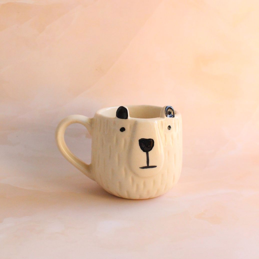 Woof Woof 3.0 Mug | Byora Homes | Black & Beige | Stoneware Ceramic - Image 4