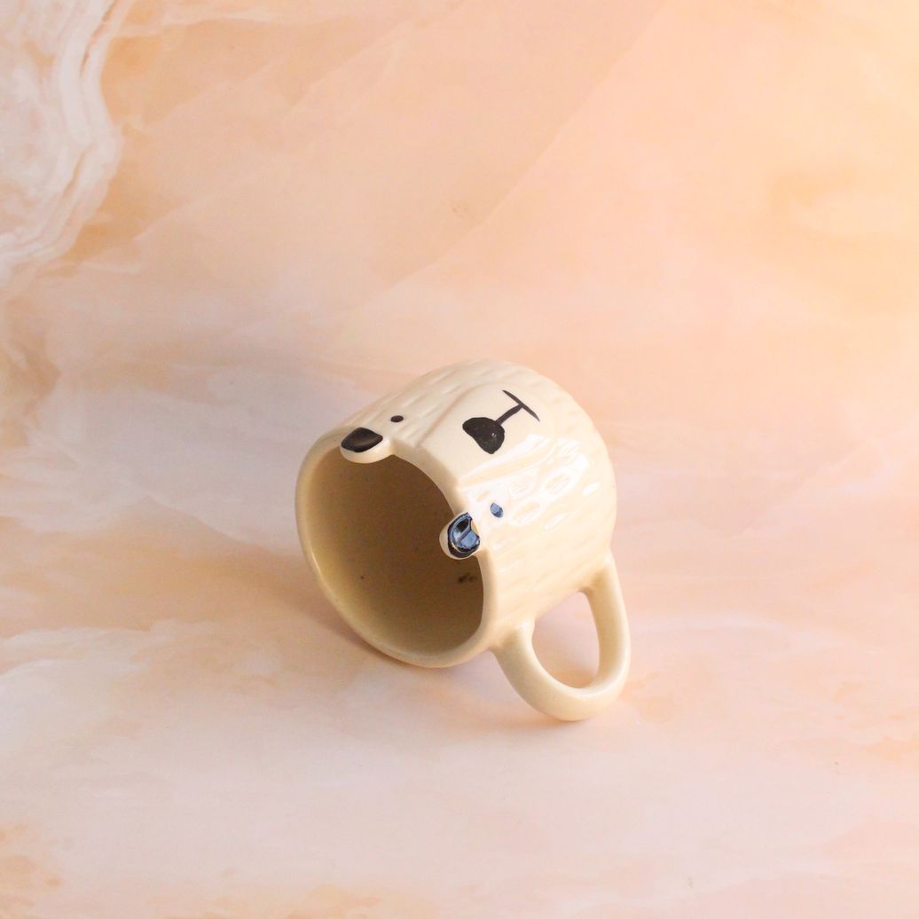 Woof Woof 3.0 Mug | Byora Homes | Black & Beige | Stoneware Ceramic - Image 3