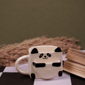 The Panda Mug | Byora Homes | Black & White | Stoneware Ceramic