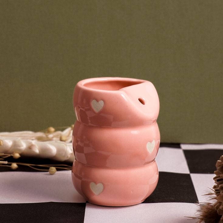 Pink Love Straw Mug | Byora Homes | Baby Pink | Stoneware Ceramic - Image 4