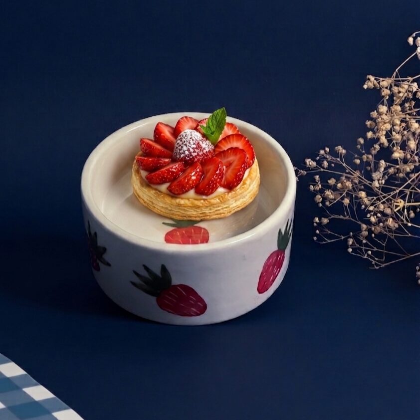 Strawberry Short”plate” | Byora Homes | Pink | Ceramic