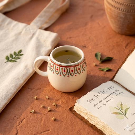 Printed Mini Mug | Byora Homes | Multicolor | Stoneware Ceramic