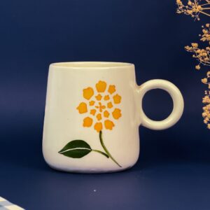 Sunny Sunny Mug | Byora Homes | White & Yellow | Stoneware Ceramic