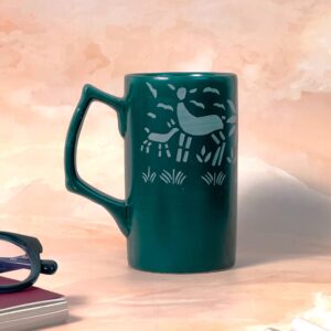 Indifab Mug | Byora Homes | Teal | Stoneware Ceramic