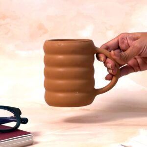 Sandy Pipes Mug | Byora Homes | Sand | Stoneware Ceramic