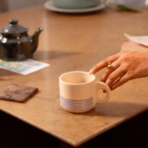 Maze it up cup | Byora Homes | Multicolor | Stoneware Ceramic