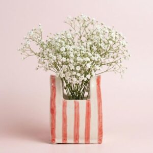 Planting Bag Vase | Byora Homes | Pink | Ceramic