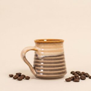 Ombre Labyrinth Coffee Mug | Byora Homes | Brown | Stoneware Ceramic
