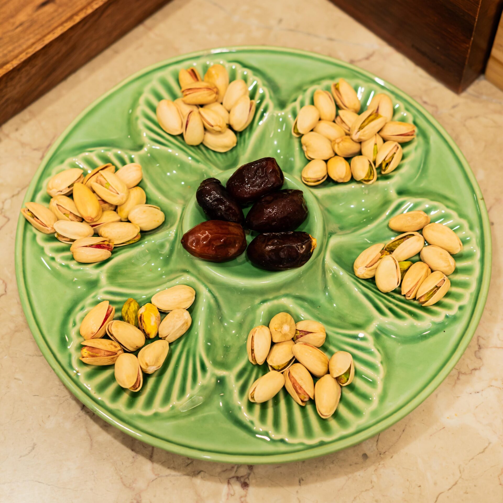 Not just Chip and Dip Platter | Byora Homes | Green | Stoneware Ceramic - Image 3