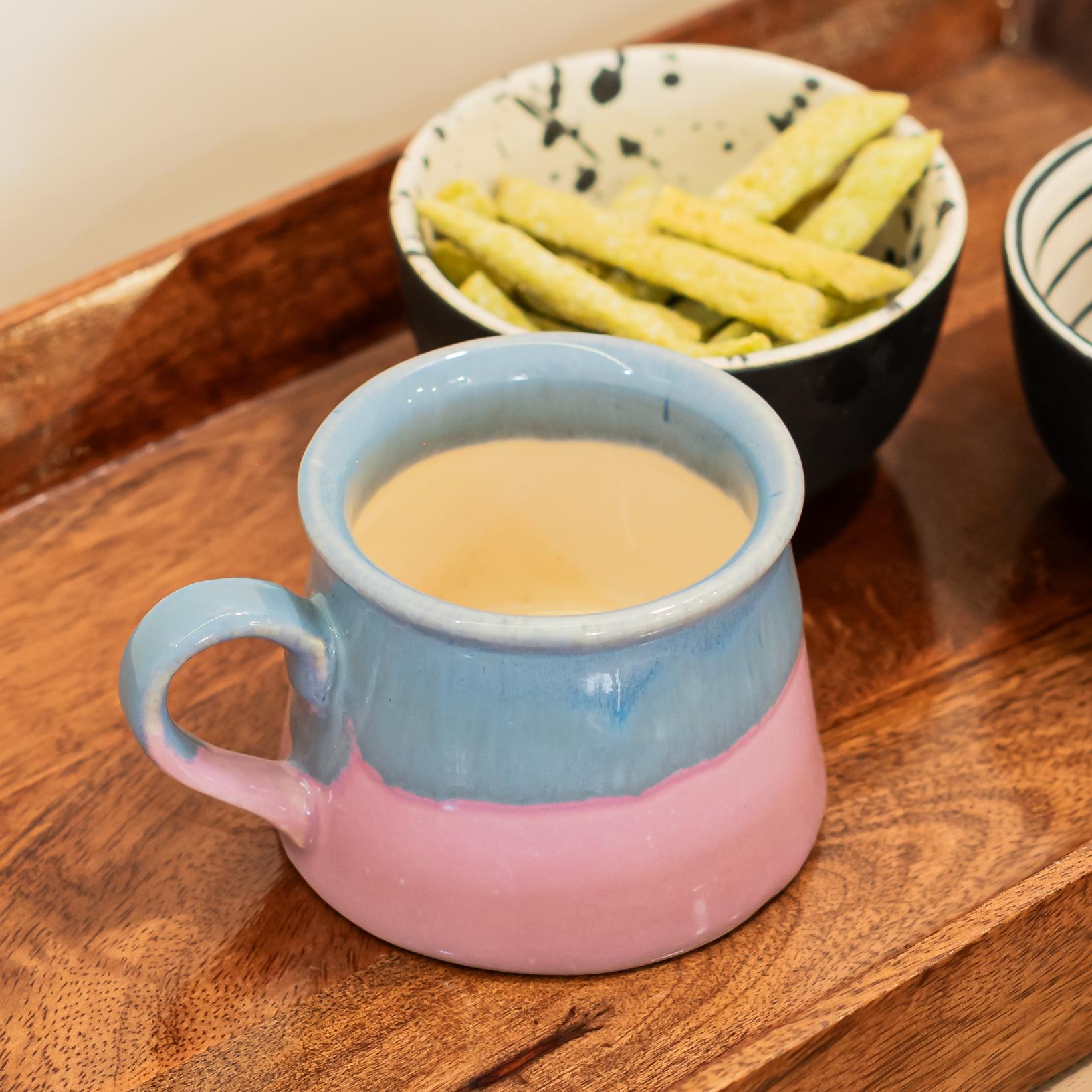 Cozy Chai Tea Cup | Byora Homes | Multicolor | Stoneware Ceramic - Image 4