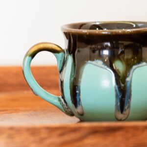 Coco Lava Matka Tea cup | Byora Homes | Multicolor | Stoneware Ceramic