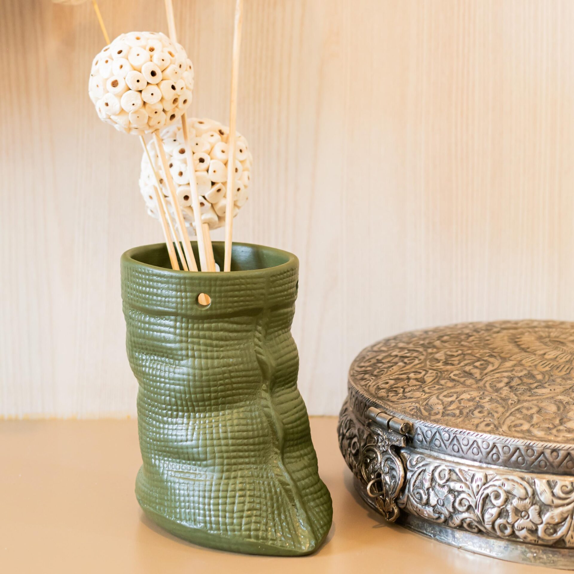 Sack of Plants Planter Vase | Byora Homes | Olive | Ceramic - Image 3