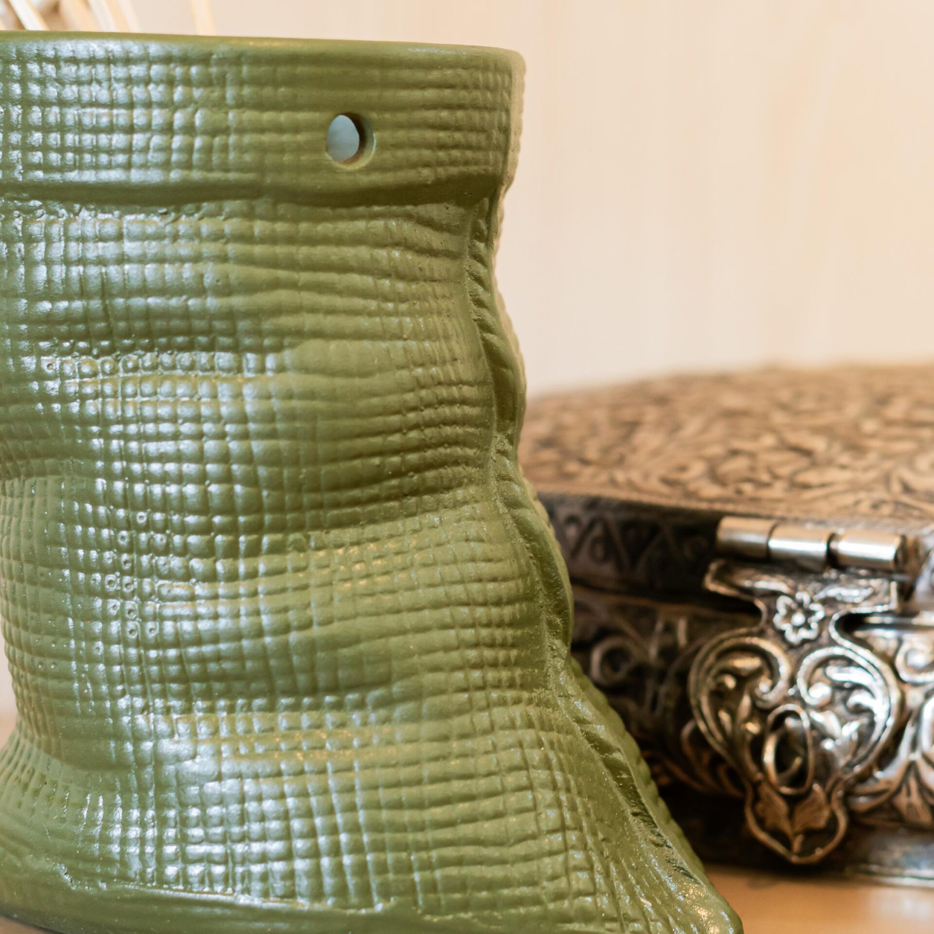 Sack of Plants Planter Vase | Byora Homes | Olive | Ceramic - Image 4