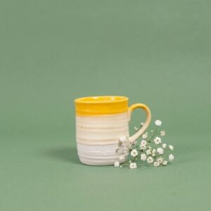 Buttercups Coffee Mug | Byora Homes | Yellow & White | Stoneware Ceramic
