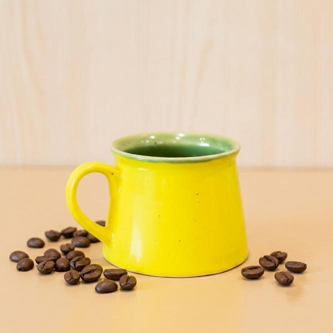 Sun-sunny Tea Cup | Byora Homes | Multicolor | Stoneware Ceramic