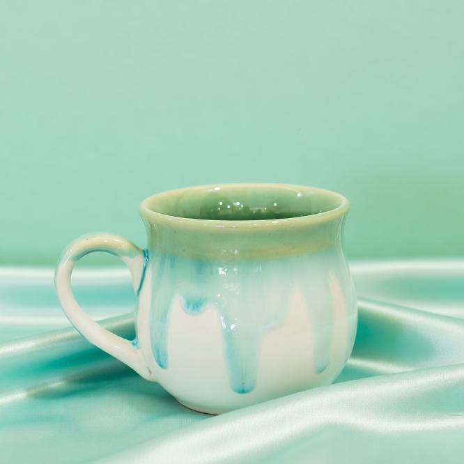 Skies Matka Tea cup | Byora Homes | Multicolor | Stoneware Ceramic