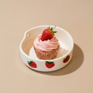 Strawberry Short"plate" 2.0 | Byora Homes | Pink | Ceramic