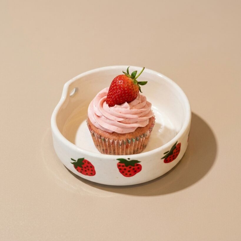 Strawberry Short”plate” 2.0 | Byora Homes | Pink | Ceramic