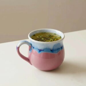 Pastel Hues Matka Tea cup | Byora Homes | Multicolor | Stoneware Ceramic