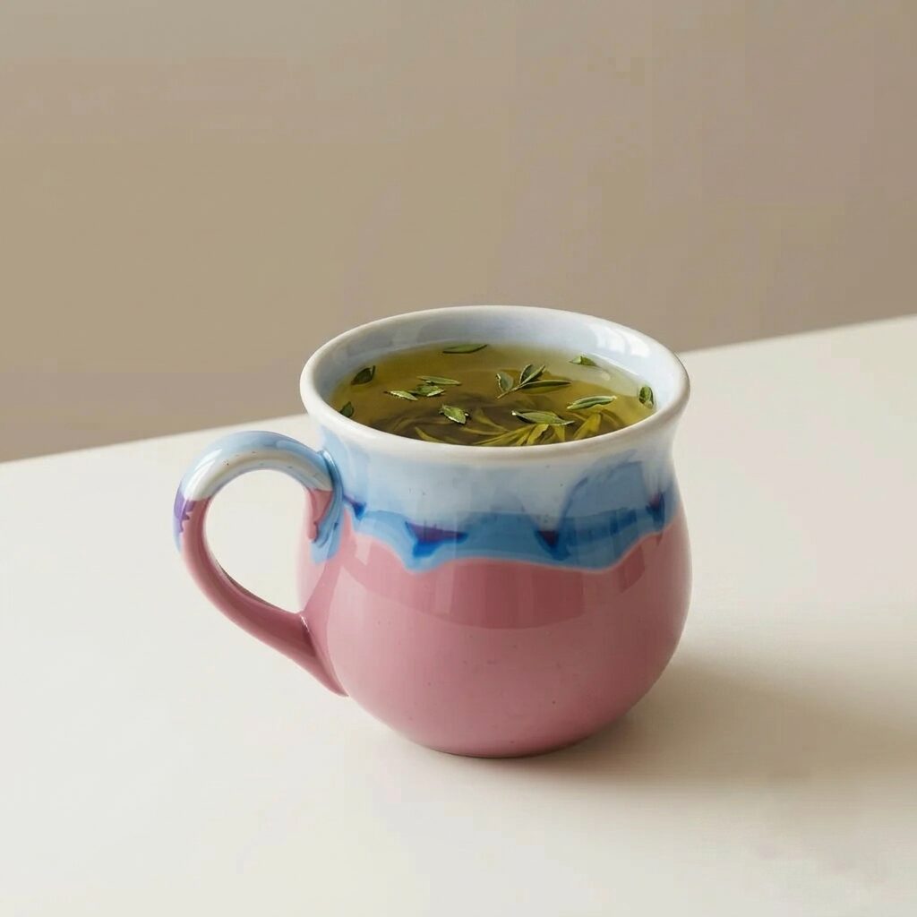 Pastel Hues Matka Tea cup | Byora Homes | Multicolor | Stoneware Ceramic
